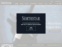 Tablet Screenshot of northstarwinery.com